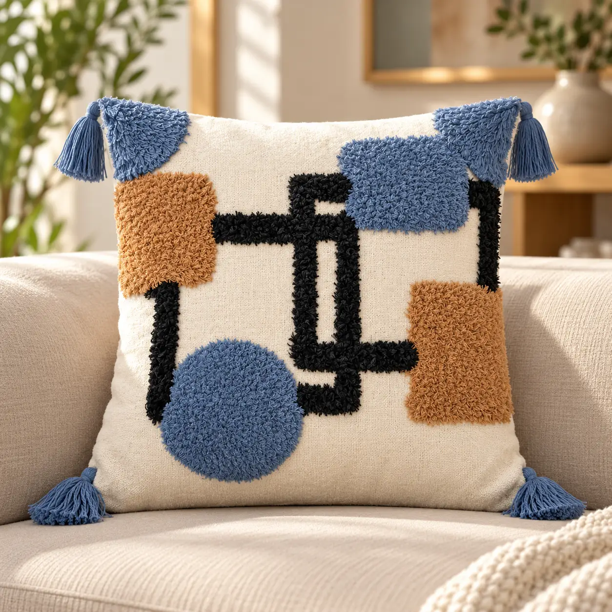 Prominent decorative pillow face - multiple designs and colors