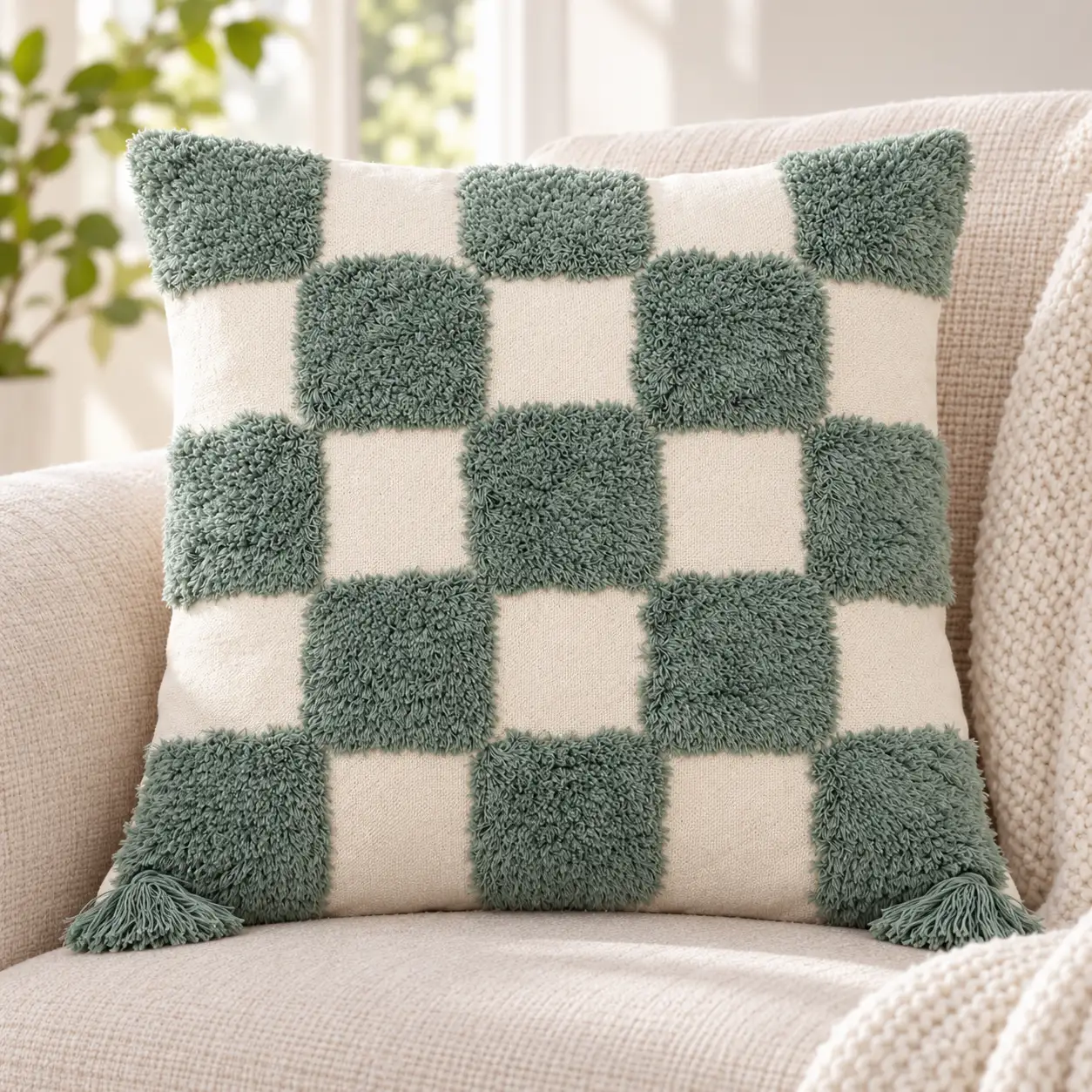Prominent decorative pillow face - multiple designs and colors